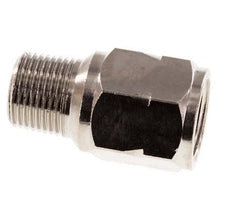 R/Rp 3/8'' M/F Mini Válvula Antirretorno Niquelado Latón 10 Bar (145 Psi) NBR Sin Resorte