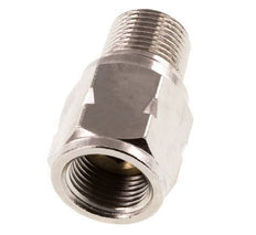 R/Rp 3/8'' M/F Mini Válvula Antirretorno Niquelado Latón 10 Bar (145 Psi) NBR Sin Resorte