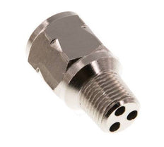 R/Rp 1/8'' M/F Mini Válvula Antirretorno Niquelada Latón 10 Bar (145 Psi) FKM Con Resorte