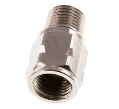 R/Rp 1/4'' M/F Mini Válvula Antirretorno Niquelado Latón 10 Bar (145 Psi) FKM Con Resorte