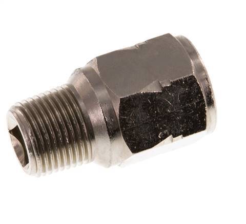 R/Rp 3/8'' M/F Mini Válvula Antirretorno Niquelada Latón 10 Bar (145 Psi) FKM Con Resorte