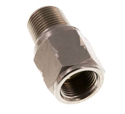 R/Rp 3/8'' M/F Mini Válvula Antirretorno Niquelada Latón 10 Bar (145 Psi) FKM Con Resorte