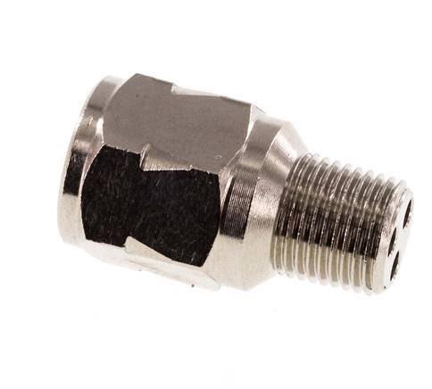 R/Rp 1/8'' M/F Mini Válvula Antirretorno Niquelada Latón 10 Bar (145 Psi) FKM Sin Resorte