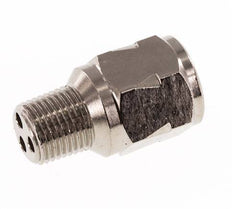 R/Rp 1/8'' M/F Mini Válvula Antirretorno Niquelada Latón 10 Bar (145 Psi) FKM Sin Resorte