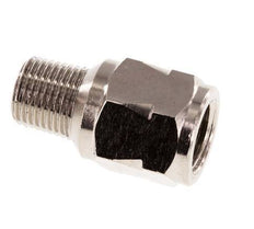 R/Rp 1/8'' M/F Mini Válvula Antirretorno Niquelada Latón 10 Bar (145 Psi) FKM Sin Resorte