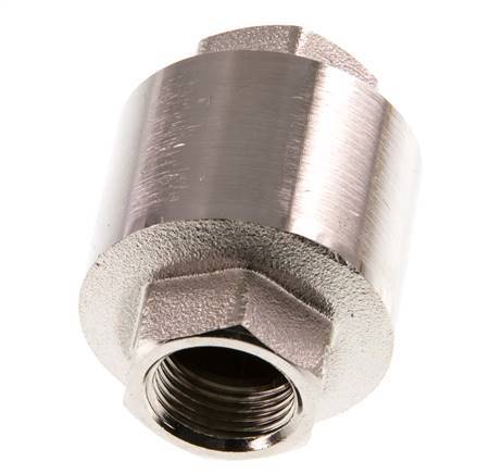 G 3/8'' Latón. Niquelado Válvula Antirretorno 12 Bar (174 Psi)
