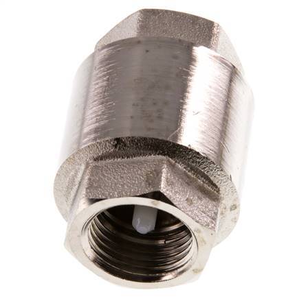 G 1/2'' Válvula Antirretorno Niquelada De Latón 12 Bar (174 Psi)