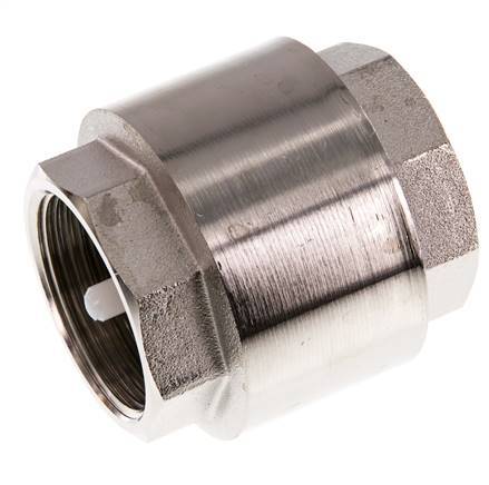 G 1-1/2'' Válvula Antirretorno Niquelado Latón 10 Bar (145 Psi)