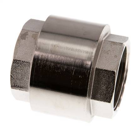 G 1-1/2'' Válvula Antirretorno Niquelado Latón 10 Bar (145 Psi)