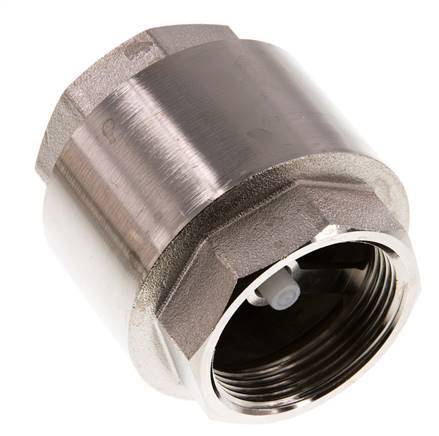 G 1-1/2'' Válvula Antirretorno Niquelado Latón 10 Bar (145 Psi)