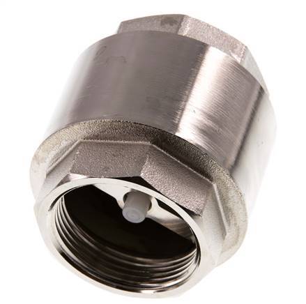 G 1-1/2'' Válvula Antirretorno Niquelado Latón 10 Bar (145 Psi)