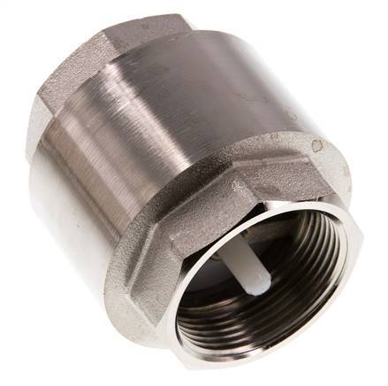G 1-1/2'' Válvula Antirretorno Niquelado Latón 10 Bar (145 Psi)