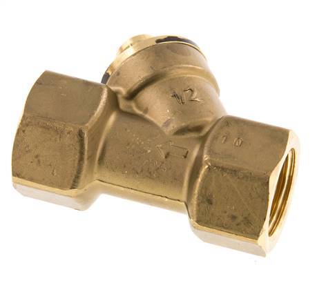 Rp 1/2'' Latón Válvula De Retención Tipo Y 10 Bar (145 Psi) NBR