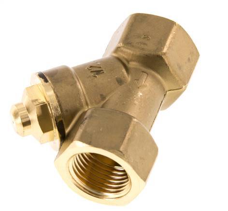 Rp 1/2'' Latón Válvula De Retención Tipo Y 10 Bar (145 Psi) NBR