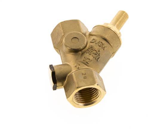 Rp 1/2'' Latón Válvula De Retención Tipo Y 16 Bar (232 Psi) FKM