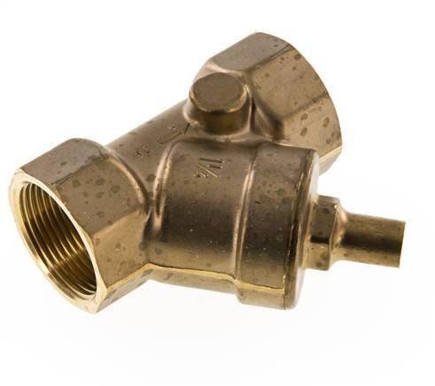 Rp 1-1/4'' Latón Válvula De Retención Tipo Y 10 Bar (145 Psi) FKM