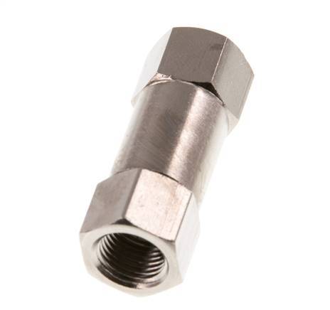 G 1/8'' Válvula Antirretorno Niquelado Latón 10 Bar (145 Psi) NBR