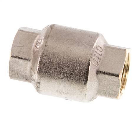 G 1/2'' Válvula Antirretorno Niquelado Latón 20 Bar (290 Psi) NBR
