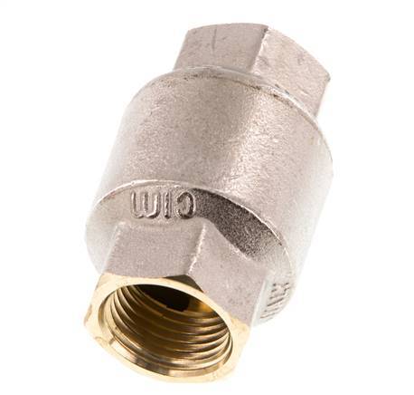 G 1/2'' Válvula Antirretorno Niquelado Latón 20 Bar (290 Psi) NBR