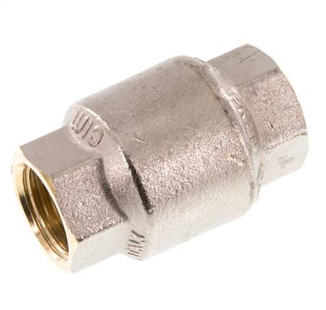 G 1/2'' Válvula Antirretorno Niquelado Latón 20 Bar (290 Psi) NBR