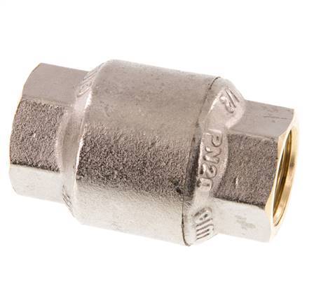 G 1/2'' Válvula Antirretorno Niquelado Latón 20 Bar (290 Psi) NBR