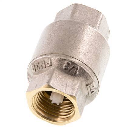 G 1/2'' Válvula Antirretorno Niquelado Latón 20 Bar (290 Psi) NBR