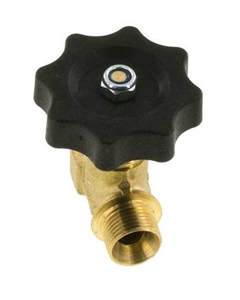 G 3/8'' Válvula de bola de latón rosca macho 40 bar con volante