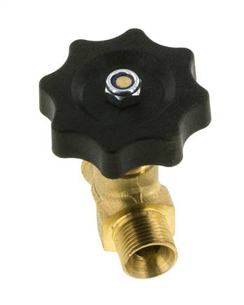 G 3/8'' Válvula de bola de latón rosca macho 40 bar con volante