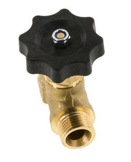 G 1/2'' Válvula de bola de latón rosca macho 40 bar con volante