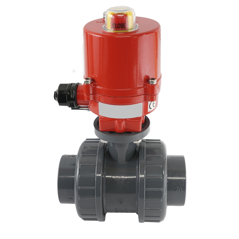 Válvula de bola eléctrica de PVC de 2 vías de 32mm 120V AC VDL