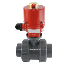 Válvula de bola eléctrica de PVC de 2 vías de 32mm 12V AC VDL