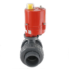 Válvula de bola eléctrica de PVC de 2 vías de 32mm 12V AC VDL
