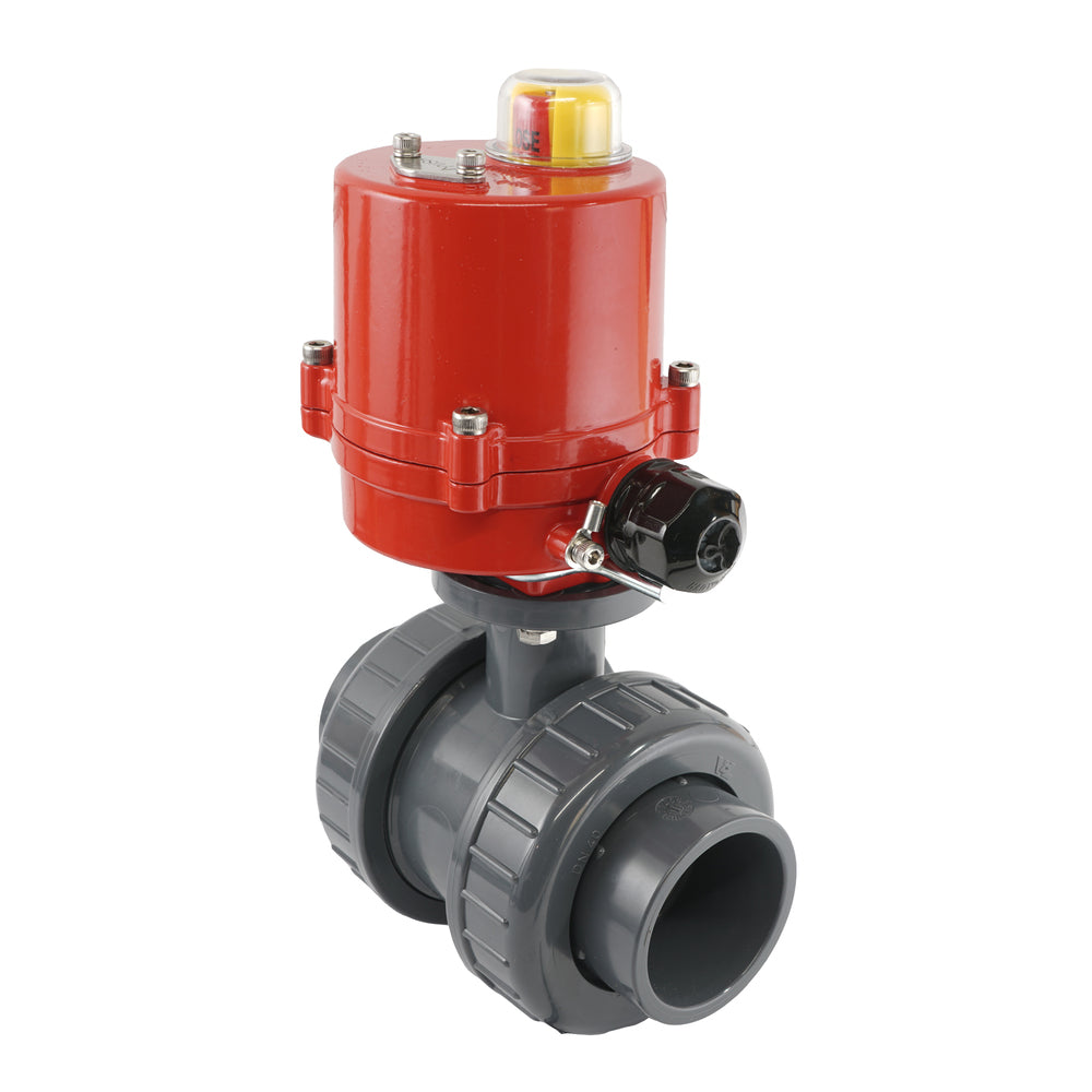 Válvula de bola eléctrica de PVC de 2 vías de 32mm 12V AC VDL