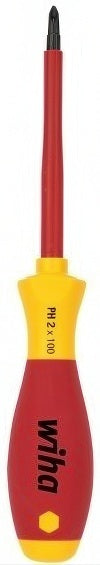Wiha SoftFinish VDE Tested Screwdriver Philips PH2x100 mm